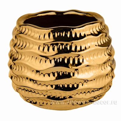 Ваза "Gold" (керамика), D15xH12 см