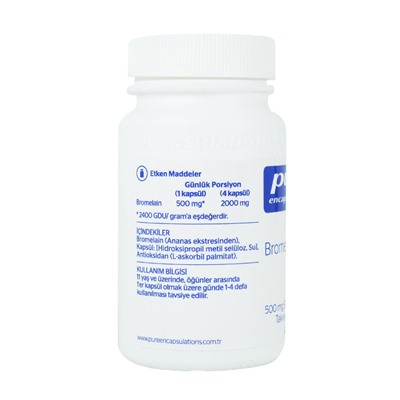 Pure Encapsulations Бромелайн 2400 30 капсул