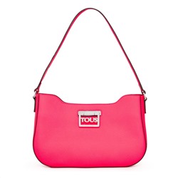 Bolso de hombro - cuero - rosa flúor