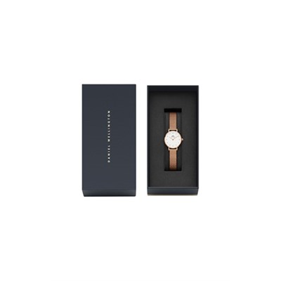 Reloj de cuarzo de acero Petite 24 mm - Rosa dorado y blanco