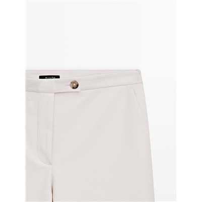 Pantalón ancho mezcla algodón