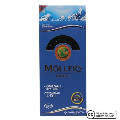 Möller's Omega 3 Масло печени трески 250 мл