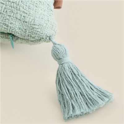 Чехол на подушку SL Home TASSEL 45х45 см, цв. оливковый