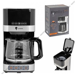 Кофеварка капельная 900Вт,1,5л, черный (1)
