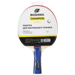 Ракетка для настольного тенниса BOSHIKA Championship, 2 звезды, цвет МИКС