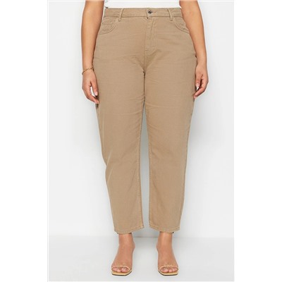 Норковые джинсы Mom Fit с завышенной талией TBBSS23AR00008