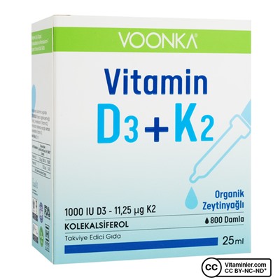 Voonka Витамин D3 + K2 25 мл Капли