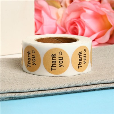 Наклейки в рулоне "Love", 500 шт, 2,5 х 2,5 см