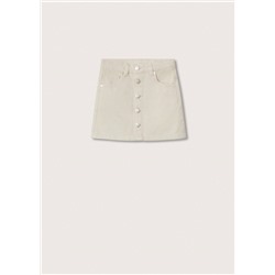Falda denim botones -  Niña | MANGO OUTLET España