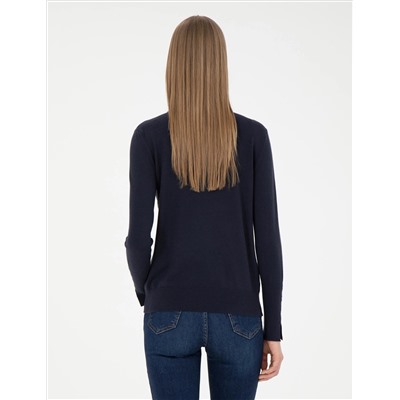 ВМС Blue Slim Fit Half Fisherman воротник свитер