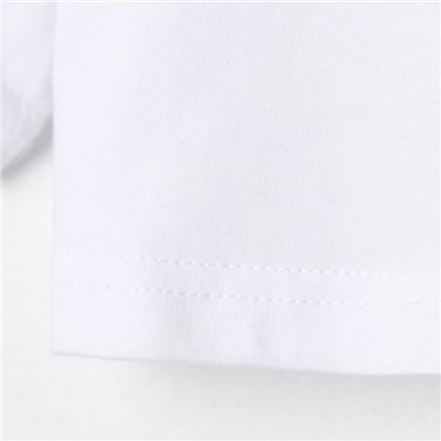 Футболка детская укороченная KAFTAN "Basic line", р. 34 (122-128 см), белый