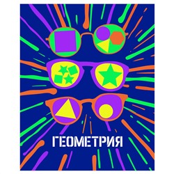 Тетрадь предметная 48л. BG "Неоновые истории" - Геометрия, неоновая краска