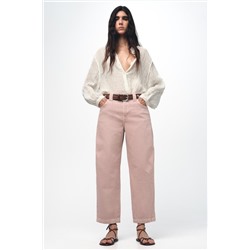 JEANS ZW COLLECTION BARREL CROPPED TIRO MEDIO