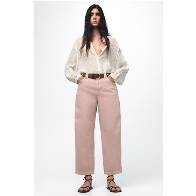 JEANS ZW COLLECTION BARREL CROPPED TIRO MEDIO