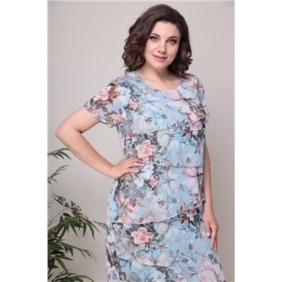 Moda Versal П2327 голубой, Платье