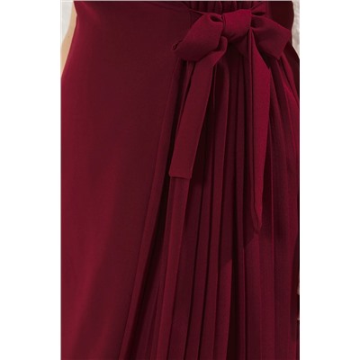 Burgundy Flat Cruve Woven Платье TBBSS23AH00254