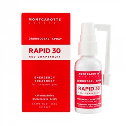Спрей Montcarotte RAPID 30 Красный грейпфрут, хлоргексидин 0,3% 30 мл