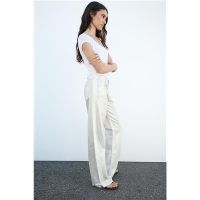 JEANS LOOSE TRF FOIL TIRO MEDIO