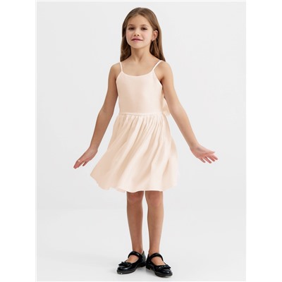 Платье для девочки, MINAKU :Party Dress, цвет молочный, рост 128 см