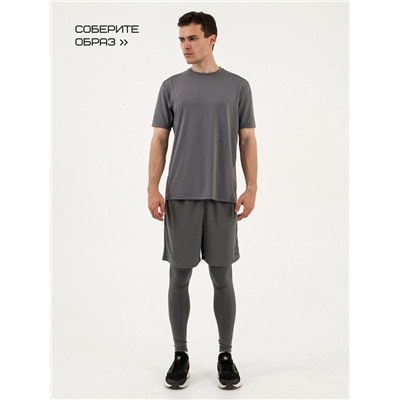 Футболка мужская Resport, размер 52, базовая, со вставками, серая