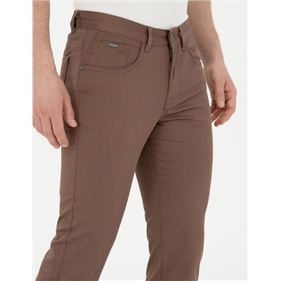 Brown Slim Fit Canvas Bloys