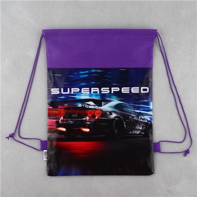 Мешок для обуви Super speed, нетканое полотно, размер 30×40 см
