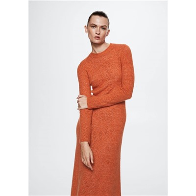 Vestido punto calado -  Mujer | MANGO OUTLET España