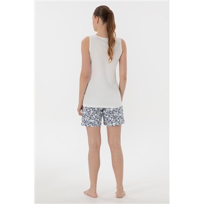 Женщина Ecru Pajama Set Set Surpring Discount в корзине