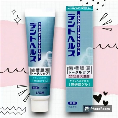 Гел зубная паста "Dent Health Smooth Gel" для профил опущения, кровот десен и неприятн запаха 28 гр