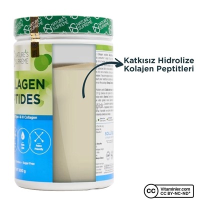 Порошок пептидов коллагена Nature's Supreme 600 гр без ароматизаторов