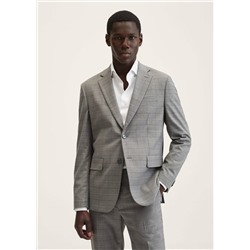 Americana traje slim fit cuadros -  Hombre | MANGO OUTLET España