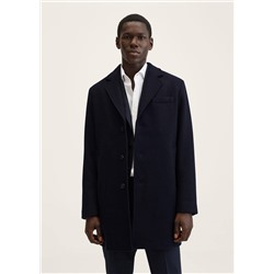 Abrigo lana reciclada -  Hombre | MANGO OUTLET España