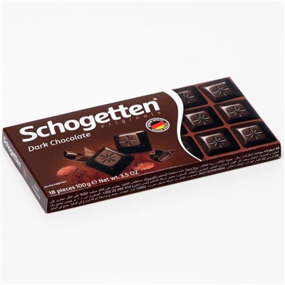 Шоколад темный Schogetten Dark Chocolate 100 г