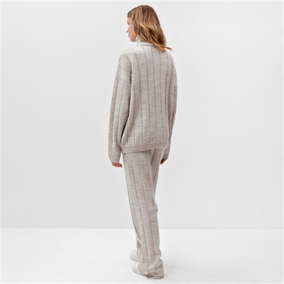 Костюм женский (джемпер+брюки) MINAKU:Knitwear collection цвет капучино, р-р 50-52