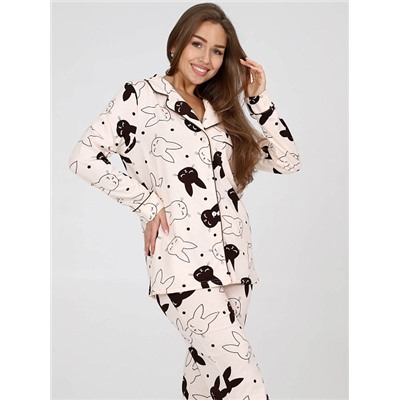 Женский костюм с брюками М-938 / Зайцы