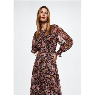 Vestido estampado flores -  Mujer | MANGO OUTLET España