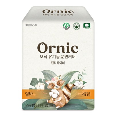 SSANGYONG Ежедневные тонкие гигиенические прокладки "OrnicFino Regular" (без крылышек (Мини) 15,5 см, 48 шт. в уп.) / 18