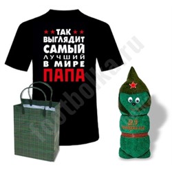 Набор "Так выглядит лучший в мире папа" солдатик