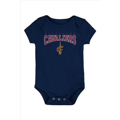 Fanatics Blue NBA Cleveland Cavaliers 3 Piece Bodysuit Set