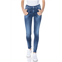 Vaquero skinny fit de tiro alto Luzien - Azul