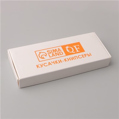 Кусачки книпсер маникюрные, 5.5 см, фасовка 24 шт, в коробке, чёрные, серебристые