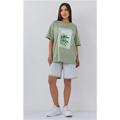 Футболка F412-067-819 olive