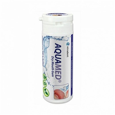 Жевательная резинка Miradent Aquamed против сухости со вкусом маракуйи
