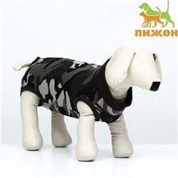 Попона послеоперационная, хлопок, размер S (ДС 29, ОГ 32-40 см, вес 4-8 кг), камуфляж