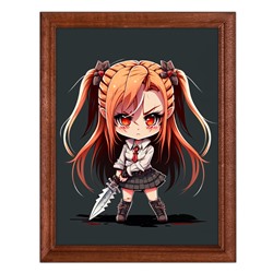 POSV-0298 Постер в рамке 17x23см Аниме девушка