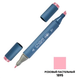 Маркер двусторонний для скетчинга Гамма "Студия", розовый пастельный, корпус трехгранный, пулевид./клиновид. наконечники