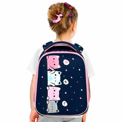 Ранец BRAUBERG KIDS START, 1 отделение, 2 кармана, Anti-gravity, 35х26х13 см, 273150