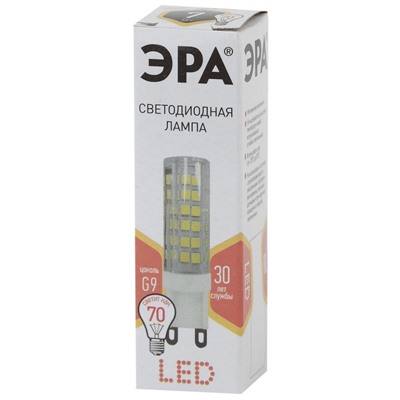 Нарушена упаковка.   Светодиодная лампа G9 7W 2700К (теплый) Эра LED JCD-7W-CER-827-G9 () Б0027865