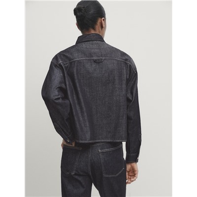 Camisa denim corta rinse wash