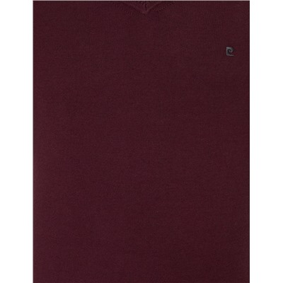 Bordeaux Slim Fit v Yaka Basic Knitwear Казах